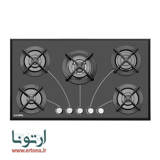 اجاق گاز رومیزی شیشه ای ایلیااستیل مدل G502