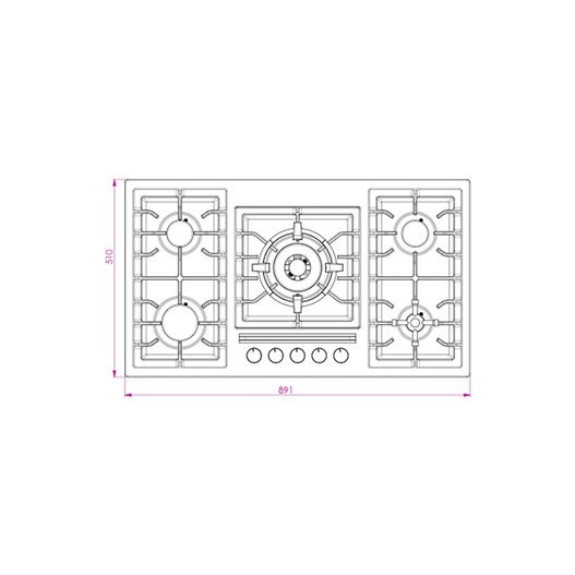 اجاق گاز کن مدل 518M