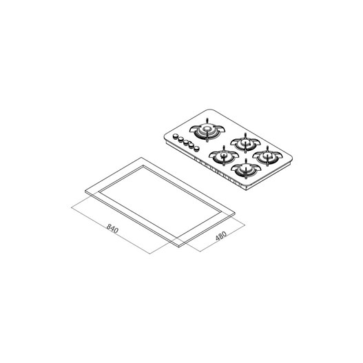 اجاق گاز کن مدل پاردیک چپ | PARDYC L