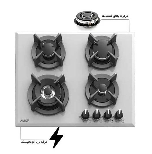 گاز رومیزی و صفحه ای آلتون مدل G403W