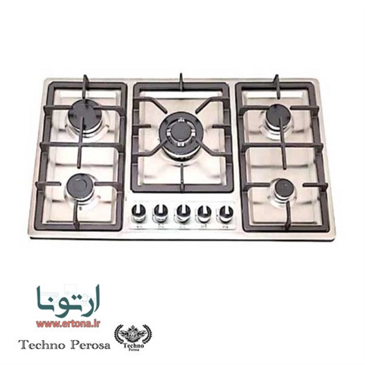 اجاق گاز صفحه استیل تکنو پروسا مدل 101SB-دارای ترموکوپل