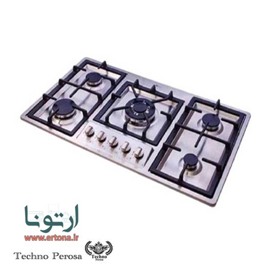 اجاق گاز صفحه استیل تکنو پروسا مدل 101SB-بدون ترموکوپل