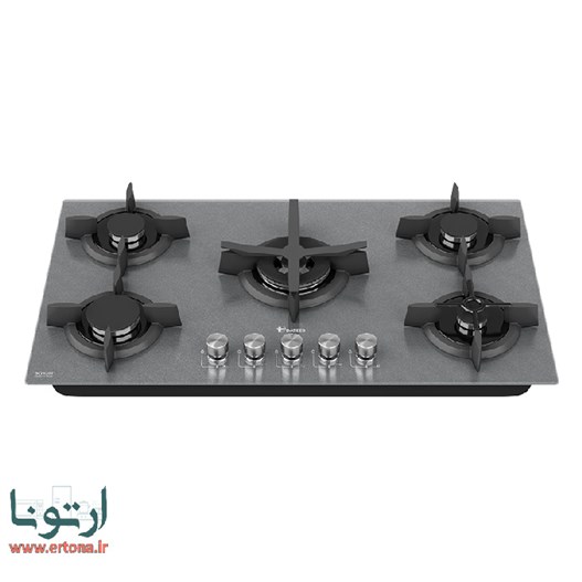 اجاق گاز شیشه ای 5 شعله داتیس مدل DG 527 S سیلور