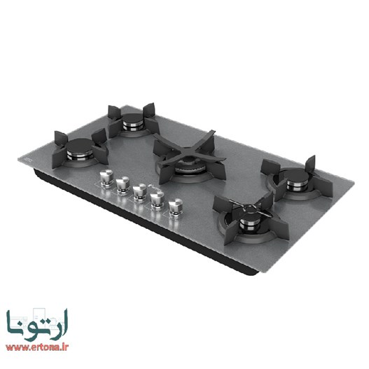 اجاق گاز شیشه ای 5 شعله داتیس مدل DG 527 S سیلور