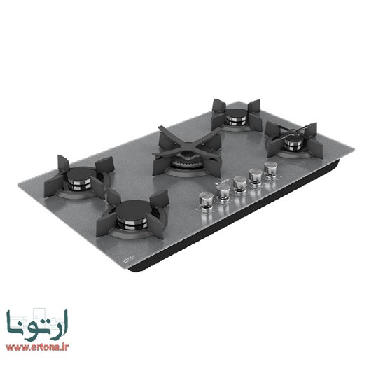 اجاق گاز شیشه ای 5 شعله داتیس مدل DG 527 S سیلور