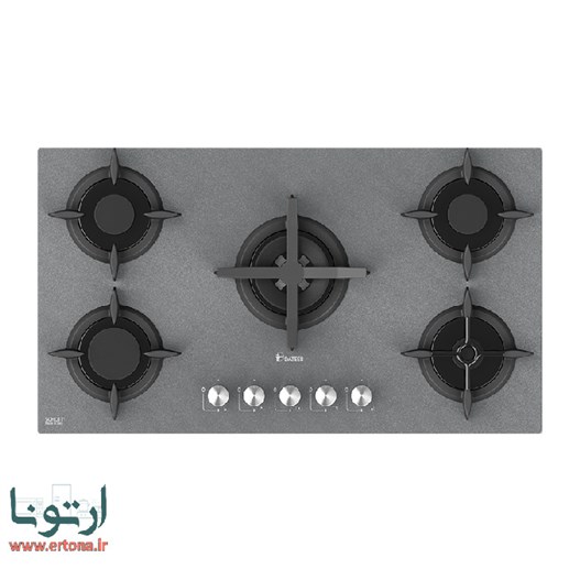 اجاق گاز شیشه ای 5 شعله داتیس مدل DG 527 S سیلور