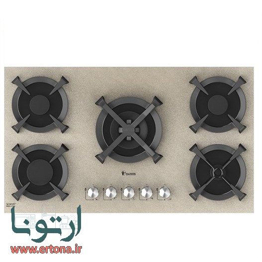اجاق گاز شیشه ای 5 شعله داتیس مدل DG 567 بژ