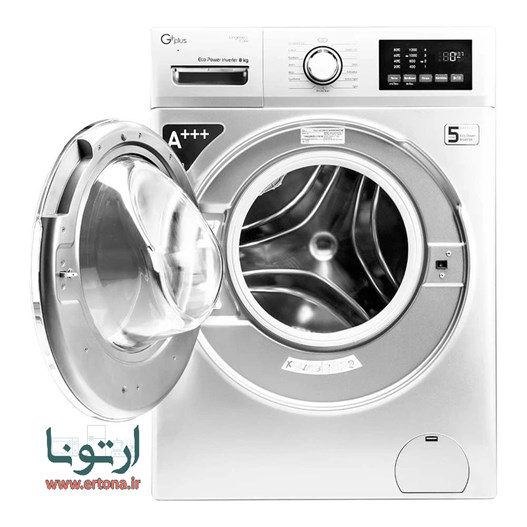 ماشین لباسشویی جی پلاس مدل GWM-M8220W ظرفیت 8 کیلوگرم