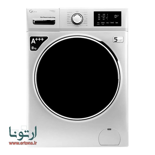 ماشین لباسشویی جی پلاس مدل GWM-M8220W ظرفیت 8 کیلوگرم